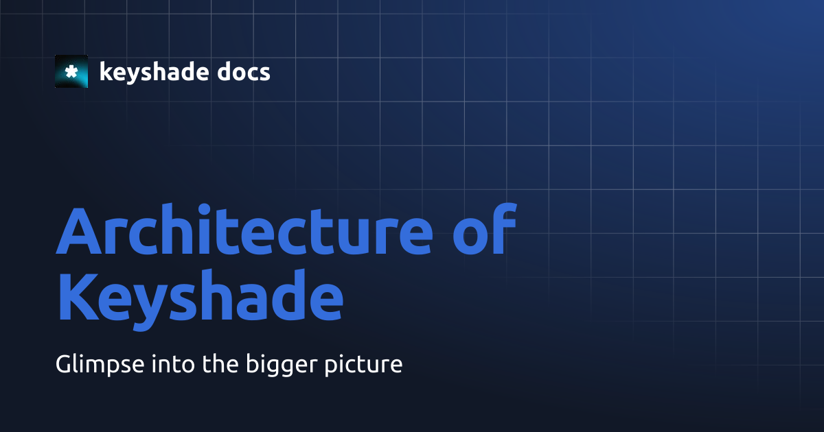Architecture of Keyshade | keyshade docs