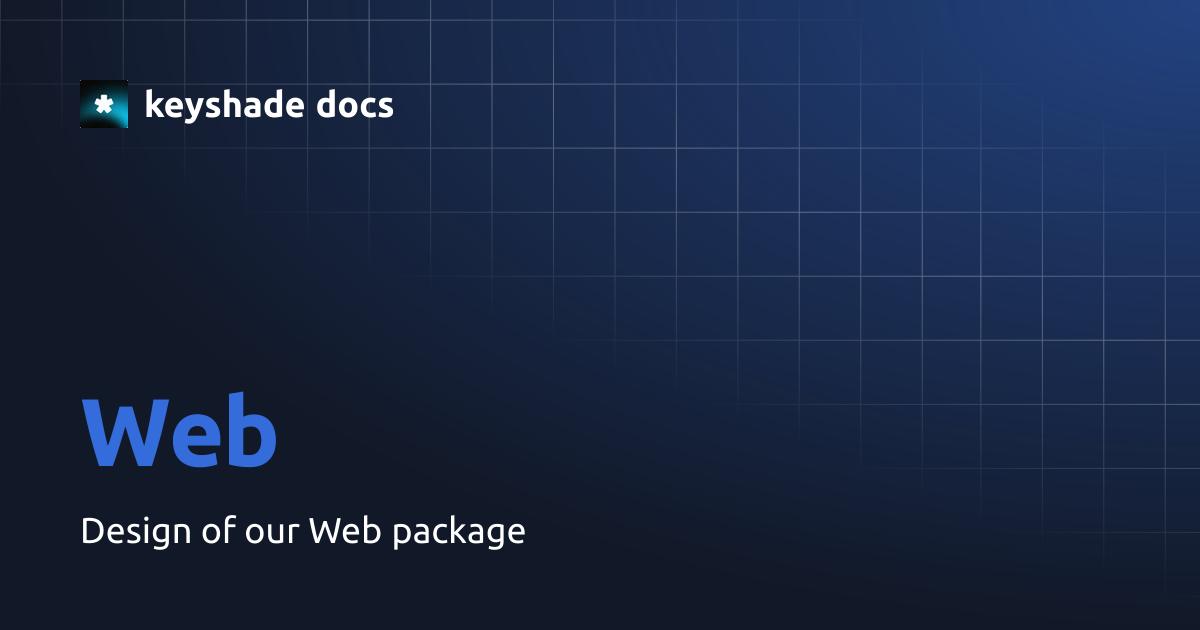 Web | keyshade docs